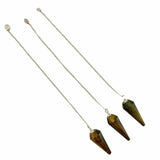 Tiger Eye Pendulum, Reiki Pendulum, Tiger Eye Pendant, Polished Tiger Eye Pendulum