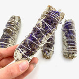 Royal Sage Bundle, 4" Sage, White Sage and Lavender, Smudge Bundle