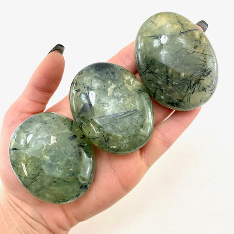 Prehnite Palm Stone, Polished Prehnite, Palm Prehnite, Healing Prehnite, Pocket Prehnite, S1-2