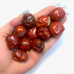 Mini Red Jasper Skull, Red Jasper Gemstone Skull, Red Jasper Skull Carving, Small Red Jasper Skull, B-18