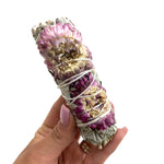 Floral Sage, White Sage with Dried Flowers, White Sage with Flowers, "Paperflower" Sage