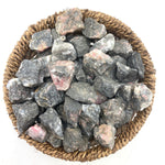 Rhodonite Gemstone, One stone or a Baggy, Rough Rhodonite, Raw Rhodonite