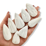 Tear Drop Scolecite Cabochon, Scolecite Cabochon, Scolecite Cab, Polished Scolecite Cabochon, 012