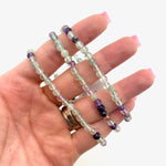 Dainty Fluorite Bracelet, Round Bead Fluorite Bracelet, 3-4mm Fluorite Bracelet