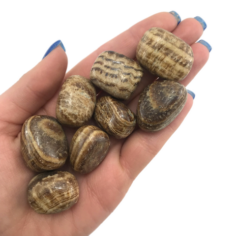 Aragonite Tumbled Stone, Tumbled Aragonite, Pocket Aragonite