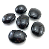 Black Tourmaline Palm Stone, Polished Black Tourmaline, Healing Tourmaline