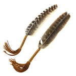 Leather Wrapped Smudging Feather, Turkey Feather, Ethically Sourced Turkey Feather, Smudge Feather