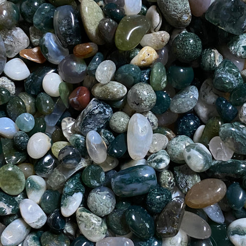 1lb Green Moss Agate Chips, Bulk Green Moss Agate Chips, Wholesale Green Moss Agate Chips