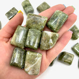 Vesuvianite Tumbled Stone, Tumbled Vesuvianite, Polished Vesuvianite, Green Vesuvianite, T-164