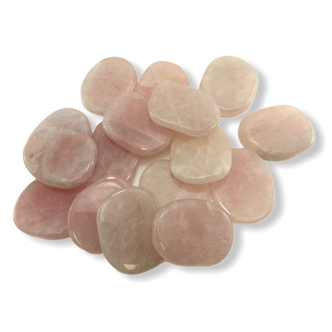 Rose Quartz Worry Stone, Rose Quartz Smooth Stone, Healing Rose Quartz, P-10