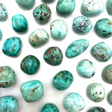 ONE Peru "Turquoise" Tumble, Peru Chrysocolla, Tumbled Chrysocolla, Natural Chrysocolla