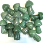 2" Green Aventurine Mushroom, Aventurine Gemstone Mushroom, Aventurine Mushroom Carving, B-41