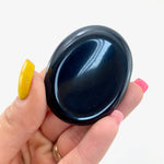 Obsidian Worry Stone, Healing Obsidian Worry Stone, Smooth Obsidian Worry Stone, A-46