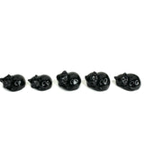 Obsidian Sleeping Cat, Obsidian Cat Nap, Obsidian Cat Nap Carving, Obsidian Gemstone Cat Carving, B-37