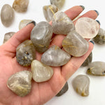 Rutile Quartz Tumble, Tumbled Rutile Quartz, Gold Rutile, Polished Rutile