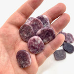 Lepidolite Worry Stone, Mini Lepidolite Smooth Stone, Healing Lepidolite, P-6