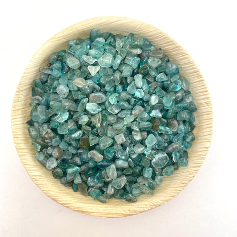 25g Apatite Chips, Natural Apatite Chip, Apatite Gemstone Chips, Mini Apatite Chips