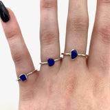 Sterling Silver Lapis Lazuli Ring, Dainty Lapis Lazuli Ring, Sterling Silver, Lapis Lazuli Ring