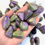 Stichtite and Serpentine Tumbled Stone, Tumbled Atlantasite, Stichtite and Serpentine Mix, P-142