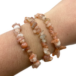 Sunstone Gemstone Bracelet, Sunstone Bracelet, Sunstone Chip Bracelet