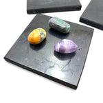 Shungite Plate, Square Shungite Charging Plate, Flat Shungite Plate