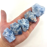 Raw Blue Calcite, One Stone or Baggy, Blue Calcite Raw, Rough Blue Calcite