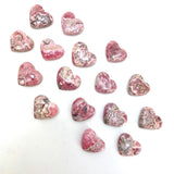 Rhodochrosite Heart, Mini Rhodochrosite Heart, Polished Rhodochrosite Heart