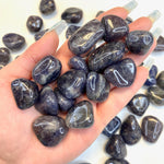 Tumbled Iolite Cordierite, Small Iolite Tumble, Polished Cordierite, Small Iolite Pocket Stone, P-73