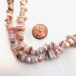16" Pink Opal Bead, Pink Opal Chip Bead Strand, Pink Opal Bead Strand, Beaded Pink Opal