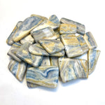Blue Scheelite Slice, Flat Blue Scheelite, Polished Blue Scheelite, Banded Blue Scheelite, P-22
