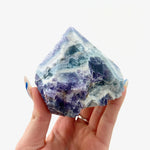 Fluorite Cut Base Point, Polished Top Fluorite Point, Natural Fluorite Point with Polished Top, Cut Base Fluorite Point