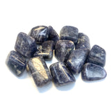 Iolite and Sunstone Tumble, Tumbled Iolite with Sunstone, Iolite with Sunstone Inclusions, T-120