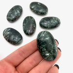 Seraphinite Worry Stone, Seraphinite Smooth Stone, Seraphinite Palm Stone, P-56