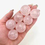 Small Rose Quartz Sphere, Healing Rose Quartz Sphere, Pocket Rose Quartz Sphere, P-49