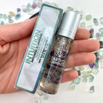 Fluorite Roll On Oil, Patchouli and Lavender Oil, INTUITION Roll On Oil, Fluorite Charged