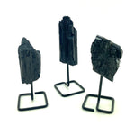 Black Tourmaline Stand, Rough Tourmaline on a stand, Black Tourmaline Specimen