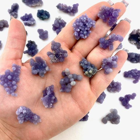 MINI Grape Agate Cluster, Grape Agate, Clustered Grape Agate, Small Grape Agate Cluster, P-96