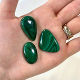 Malachite Cabochon, Quality Malachite Cabochon, 25g or 100g Malachite Cabochon, Wholesale Malachite Cabochon