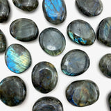 Labradorite Palm Stone, Smooth Labradorite, Palm Labradorite, Healing Labradorite