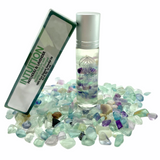 Fluorite Roll On Oil, Patchouli and Lavender Oil, INTUITION Roll On Oil, Fluorite Charged