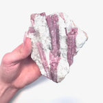 Pink Tourmaline Chunk, Chunky Pink Tourmaline, Raw Pink Tourmaline in Quartz, Natural Pink Tourmaline