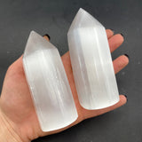 10cm Selenite Point, Polished Selenite Point, Selenite Obelisk, Pointed Selenite