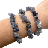 Iolite Gemstone Bracelet, Iolite Bracelet, Iolite Chip Bracelet