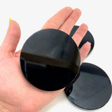 Obsidian Mirror, Scrying Mirror, Black Obsidian Mirror, Flat Obsidian Plate, Scrying Plate, T-146