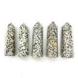 Dalmatian Jasper Point, Dalmatian Stone, Polished Dalmatian Stone, Dalmatian Jasper Obelisk