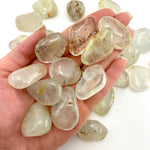 Silver Topaz Tumble, Tumbled Silver Topaz, Pocket Topaz, Silver Topaz, Healing Topaz