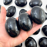 Obsidian Palm Stone, Healing Obsidian Palm Stone, Smooth Obsidian Palm, Palm Stone Obsidian