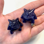 Mini Lepidolite Gengar, Mini Lepidolite Pokemon, Gemstone Gengar, Crystal Gengar